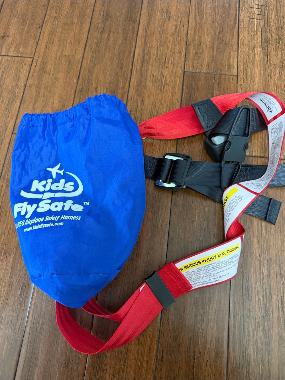 Red Airplane Safety Harness for Kids
